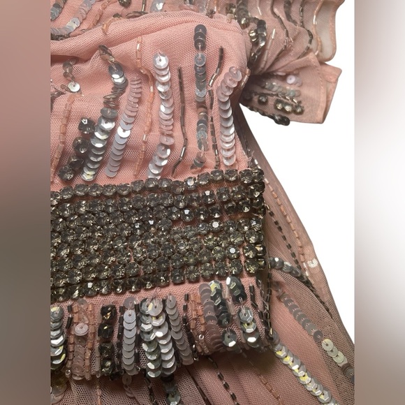 Mac Duggal 93582 Pink Sequin Embellished Gown Size 12 | Formal Evening Dress - Picture 6 of 10